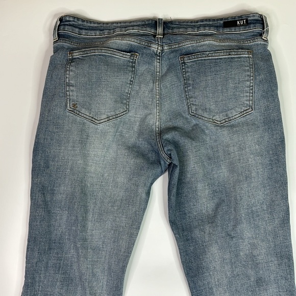 KUT Catherine Boyfriend Distressed Jeans Size 14 - Picture 4 of 11
